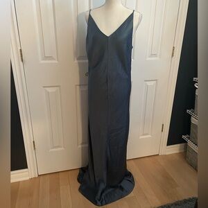 NWT OTTOD’AME Long Maxi Dress, Sleeveless, Silk, Blue, Size GB 12/USA 8/…